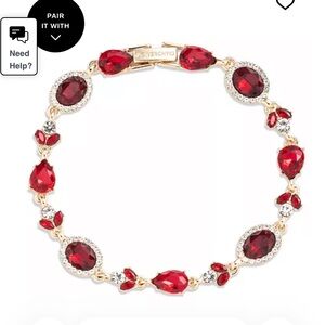 Givenchy Glass Stone Gold-Tone Drama Multi Flex Bracelet, NWT.